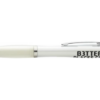 Nash ballpoint pen with coloured barrel and grip light white