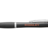 Orange Nash light up black barrel and grip ballpoint pen