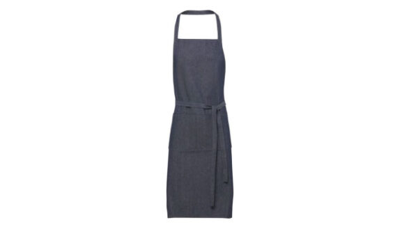 Recycled denim apron (Dark blue)