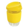 Reuseable glass coffee cup Yellow