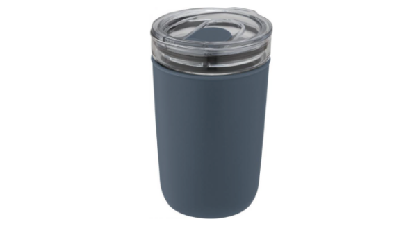 Recycled plastic glass tumbler 420ml blue