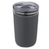 Recycled plastic glass tumbler 420ml grey