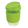 Reuseable glass coffee cup Green