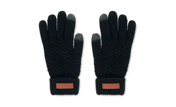 RPET Smartphone Touch Gloves Black