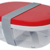 salad lunch box red