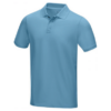 Short sleeve men’s GOTS organic polo (Blue)