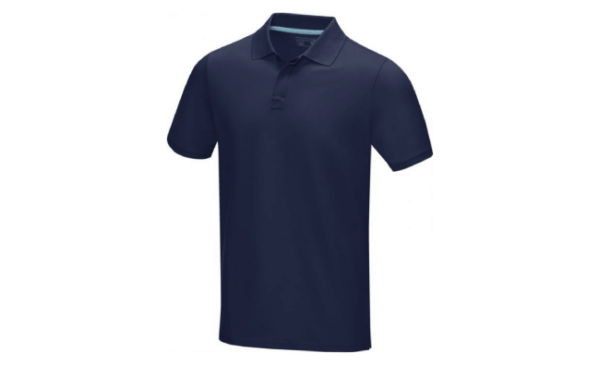 Short sleeve men’s GOTS organic polo (Navy)