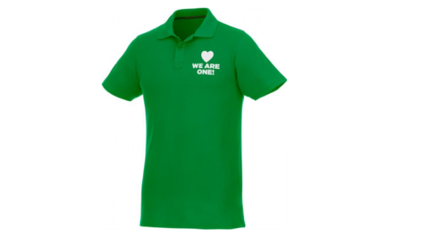 Short sleeve men's polo green