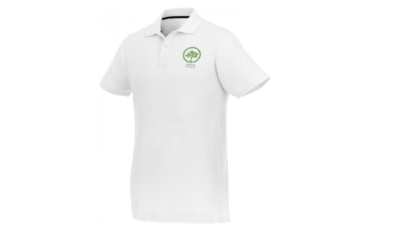 Short sleeve men's polo white