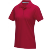 Short sleeve women’s GOTS organic polo (Red)