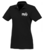 Short sleeve women's polo black