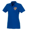 Short sleeve women's polo blue