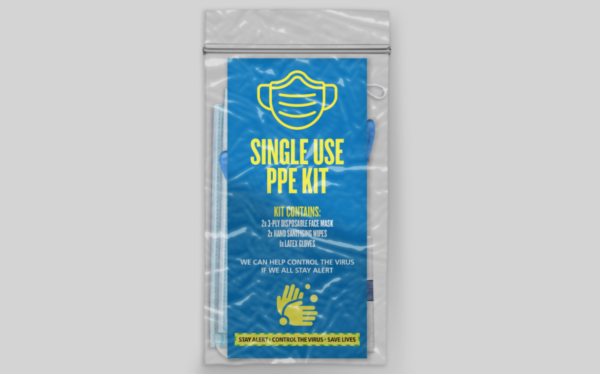 Single Use PPE Kits Branded Visual Print and Design