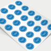 Remove  Sticker sheets mask blue