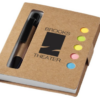 Sticky notes booklet with pen Brown