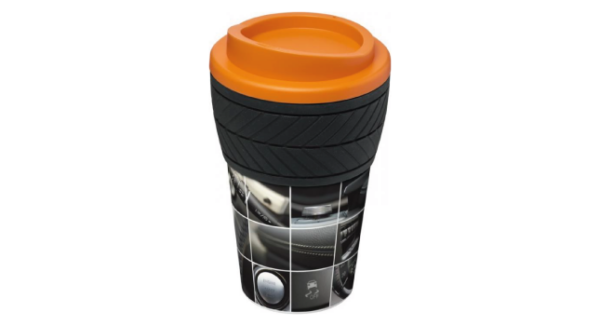 Tyre 350ml insulated tumbler orange