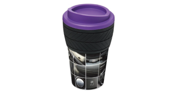 Tyre 350ml insulated tumbler purple