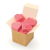 Valentines eco cube raspberry heart truffles