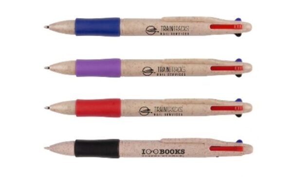 Wheat quad 4 colour ball pen