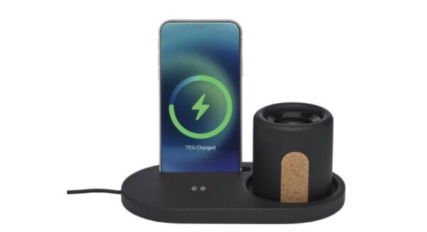 Wireless charging desk organiser