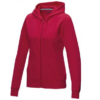 Women’s GOTS organic recycled full zip hoodie (Red)