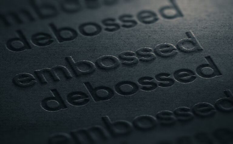 embossing vs debossing explained