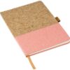 Cork and cotton notebook